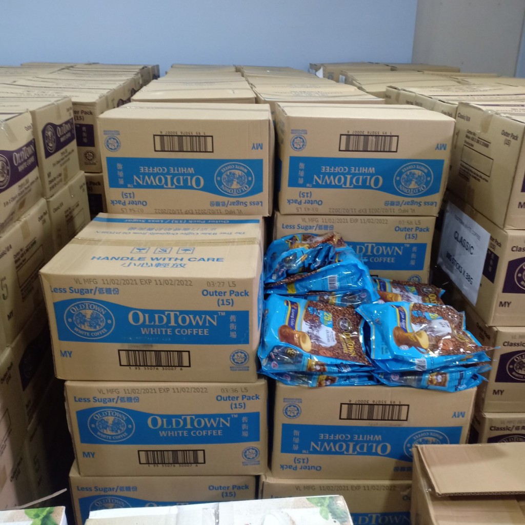 Combo 5 bịch Oldtown Lessugar Malaysia