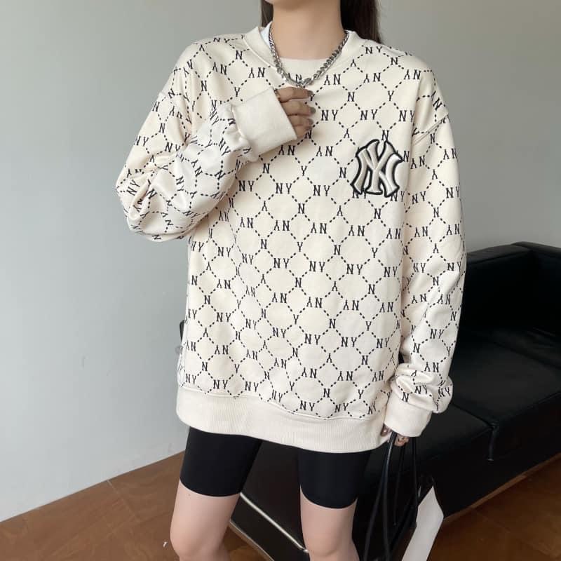 ẢNH THẬT - Áo Nỉ Da Cá Dài Tay MLB Sweater Diamond Monogram  VNXK - ÁO THUN NAM NỮ SWT HÀNG XUẤT DƯ FULLTAG