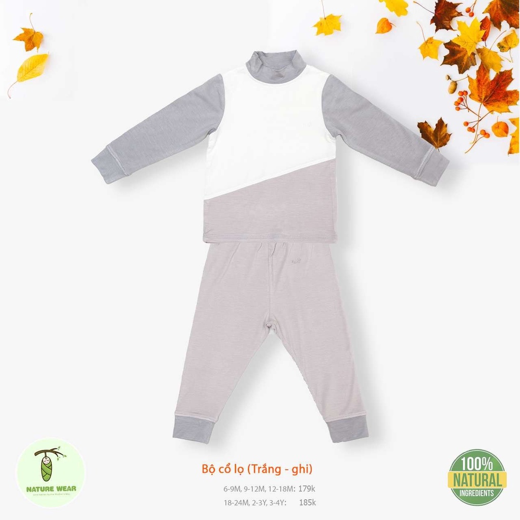 [CHÍNH HÃNG] Bộ cổ lọ chất liệu mềm mại trẻ em Nature Wear