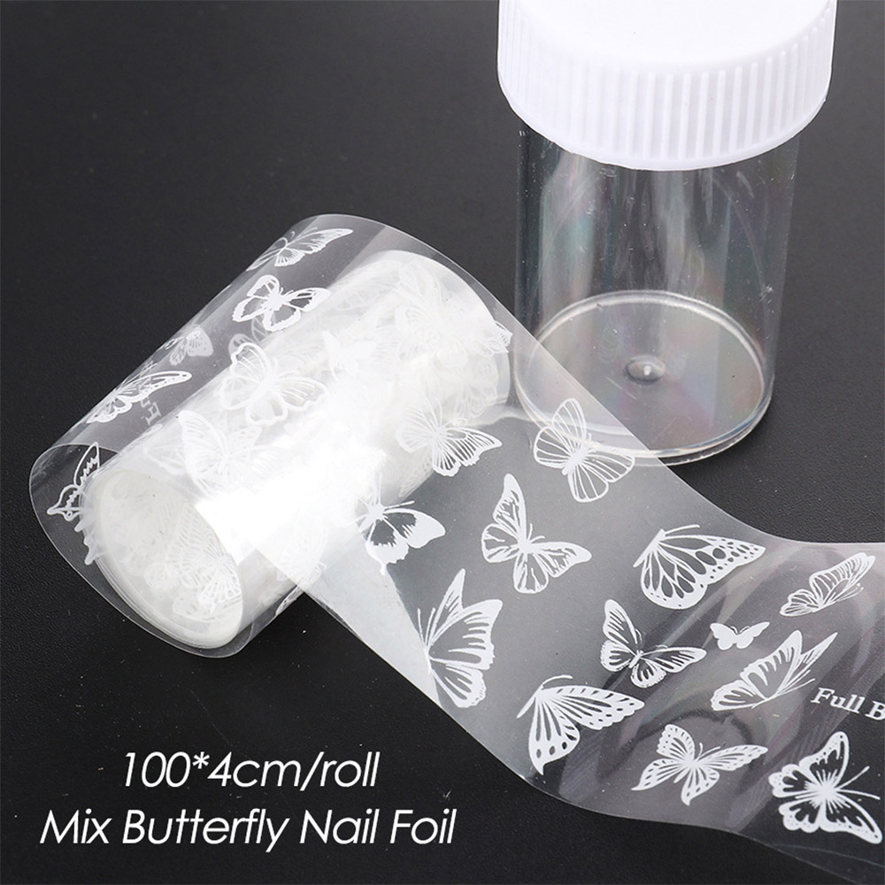 [Hàng mới về] Hình dán trang trí móng tay hình bướm 3D 100X4Cm