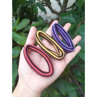 Túi 10 thun cột tóc sọc màu.