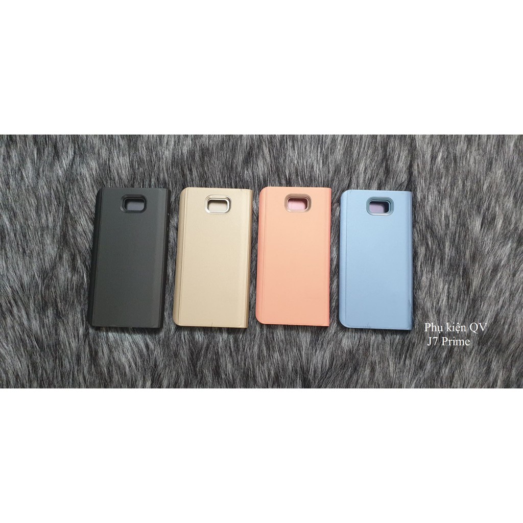 Bao Da Clear View Cover Samsung J7 Prime