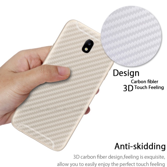 Bộ 2 dán Carbon Vân 3D mặt lưng sam sung j7 pro,J7Pro