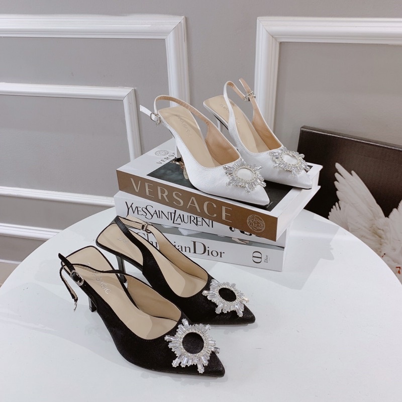 ❄️ Sangdal bít mũi khóa mặt trời gót nhọn 9cm