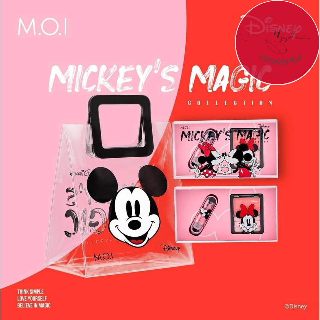 Set Phấn Má Hồng, Son Dưỡng Có Màu + Tặng Kèm Túi MICKEY PHIÊN BẢN GIỚI HẠN - Cam Kết Chính hãng