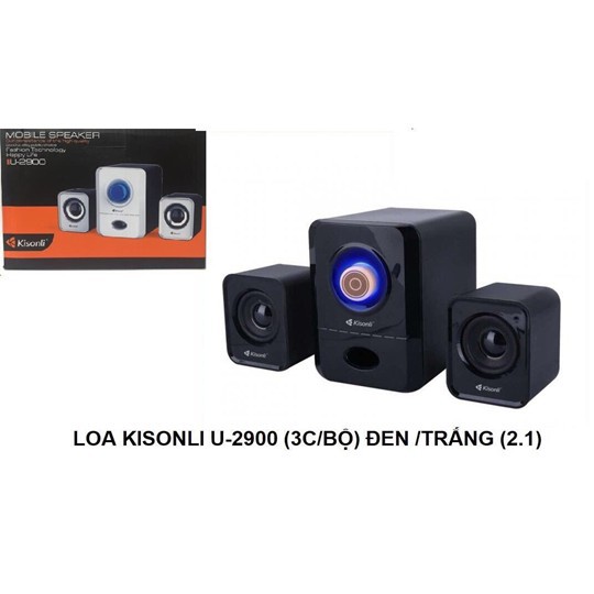 [ChínhHãng]Loa vi tính, laptop Kisonli U-2900 nhập khẩu chính hãng, chất lượng âm thanh hay, bass cực chuẩn tại TPHCM