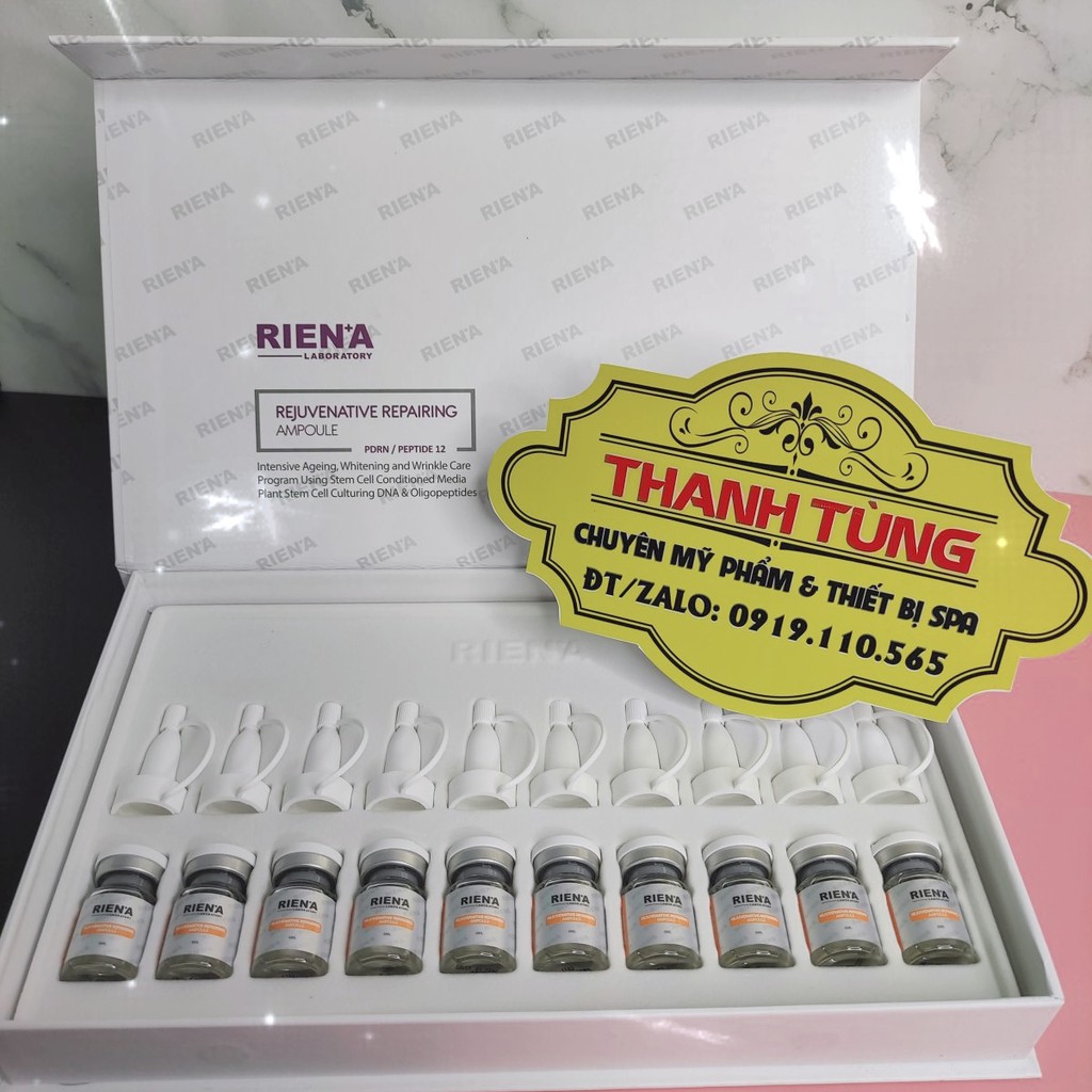 Tế bào gốc hỗ trợ sẹo riena dành cho spa dùng để lăn kim, dưỡng, phục hồi sau liệu trình sẹo, laser, vi kim