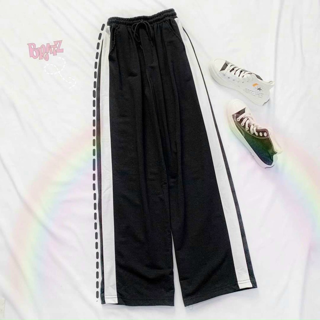 ‼️[VIDEO THẬT Quần Ống Rộng Phối Sọc Thời Trang | BigBuy360 - bigbuy360.vn