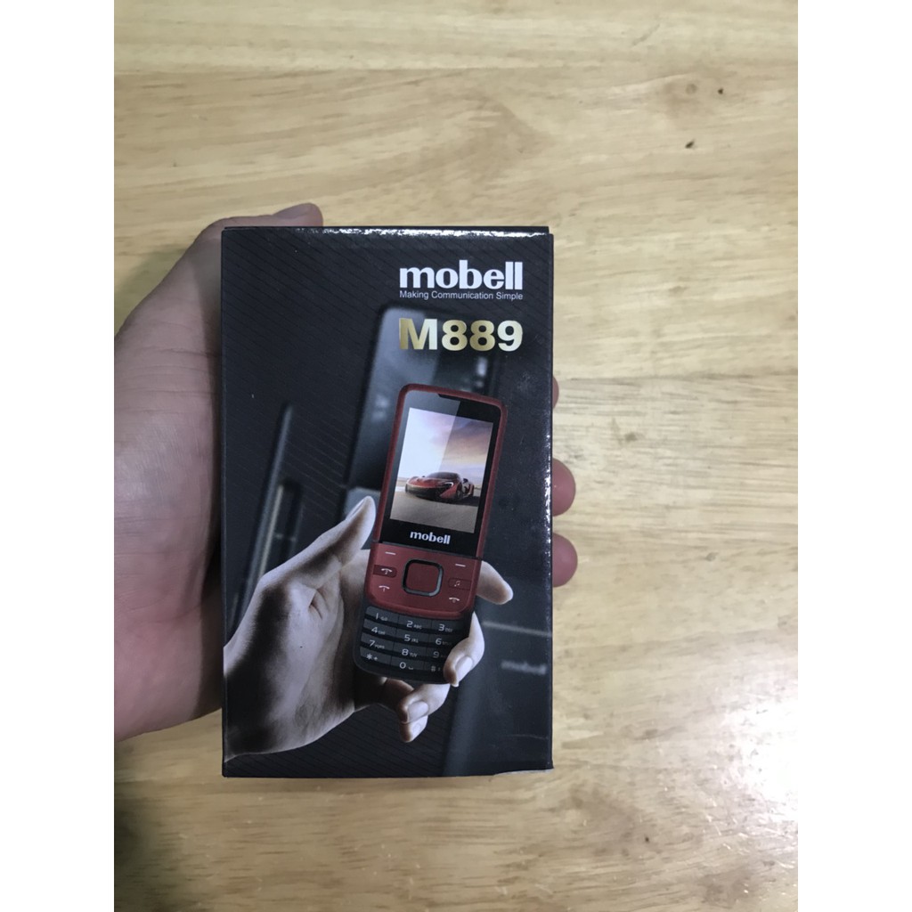 Điện thoai Mobell M889 dạng trượt phím bấm êm chữ to hàng chất pin tốt mới 100% bảo hành chính hãng 12 tháng | BigBuy360 - bigbuy360.vn