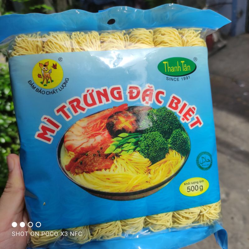 Mì trứng/mì chay (mì vắt) loại đặc biệt - gói 500g