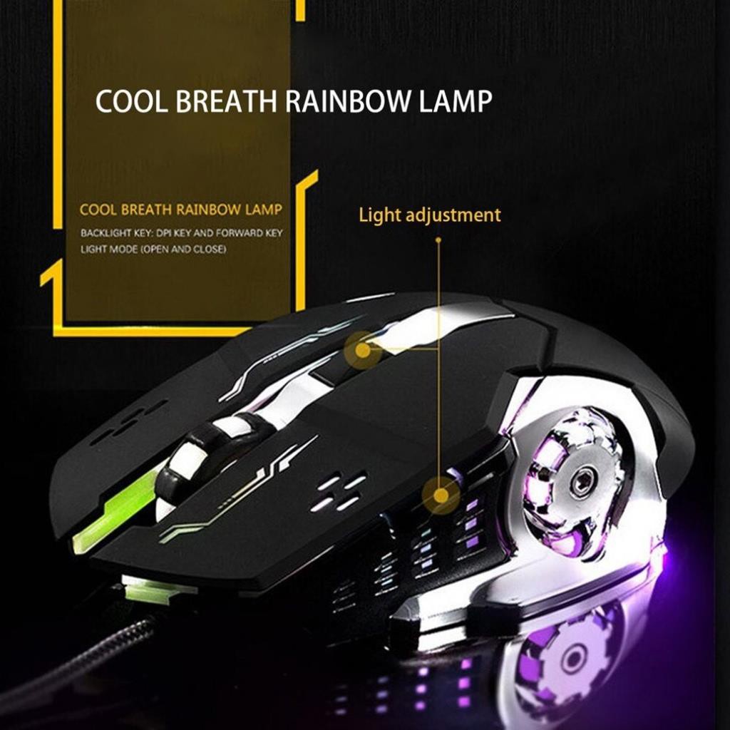 Chuột game thủ Free worf r8 cực bền thiết kế độc lạ có LED nhiều màu - Bảo hành 3 tháng -dc2220