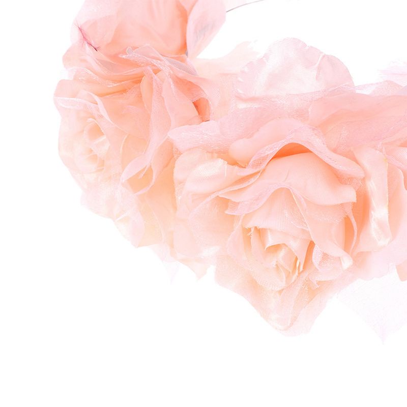 Vòng Hoa Đội Đầu 3D Bằng Kim Loại Cho Cô Dâu