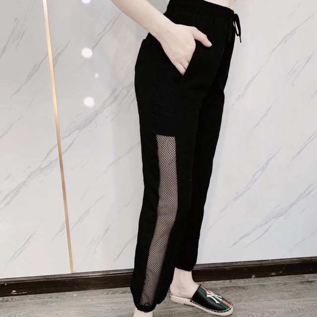 Quần sọc lưới