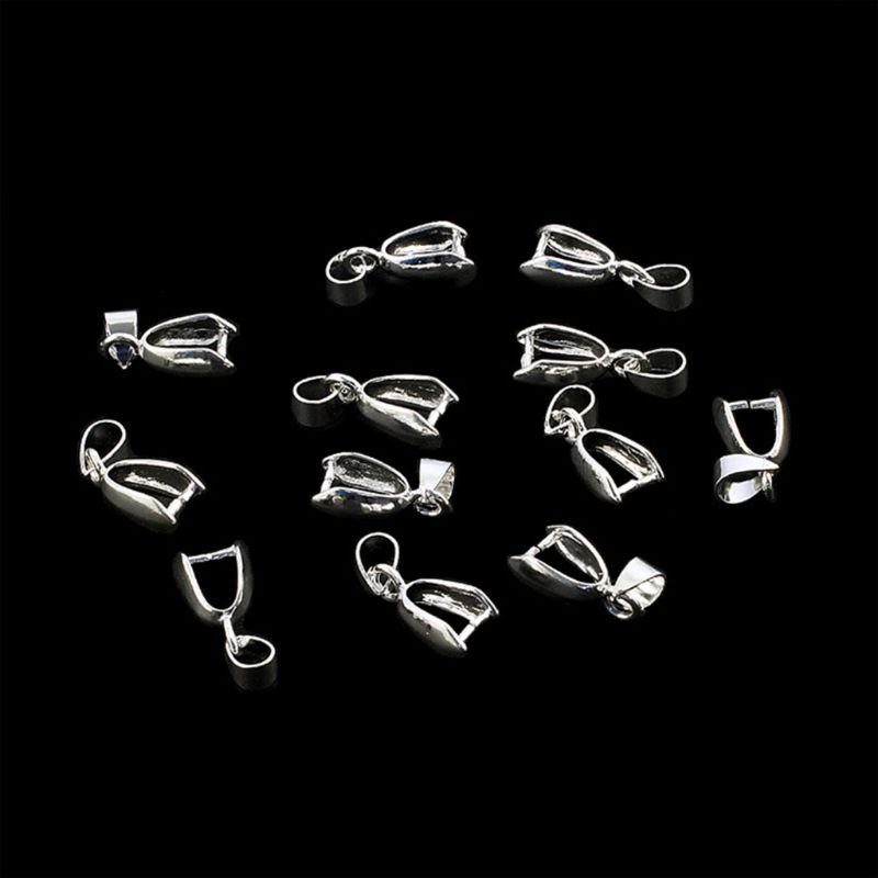 Bộ 10 Khóa Cài Bằng Hợp Kim Màu Vàng / Bạc Dùng Làm Trang Sức DIY