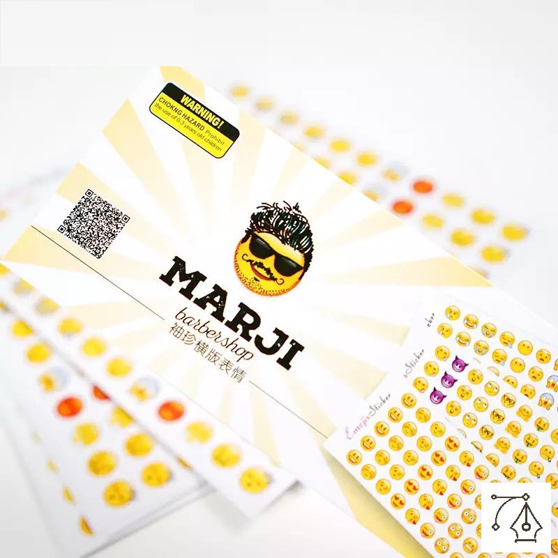 Set sticker Icon biểu cảm Pison dễ thương, hình dán cute trang trí đáng yêu giá rẻ - theo phân loại hàng