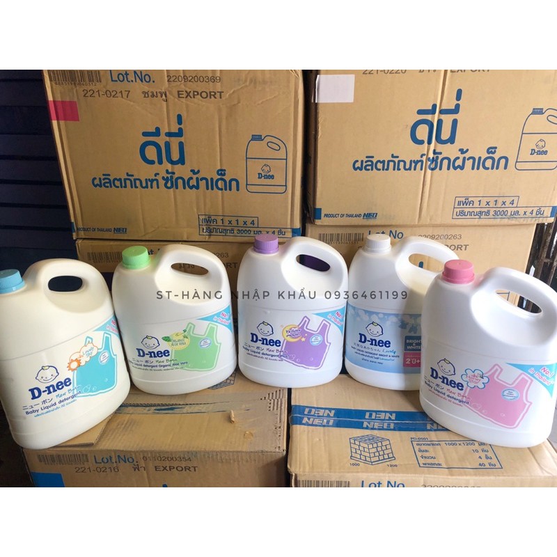 NƯỚC GIẶT XẢ DNEE EM BÉ HOẶC NGƯỜI LỚN SIÊU THƠM,SẠCH THÁI LAN 3000ML ĐỦ MÀU