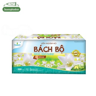 Viên ngậm ho BÁCH BỘ mom and baby giúp bổ phế, tiêu đờm, giảm ho, giảm đau họng, rát họng, ho khan - Chính hãng Tâm Dược