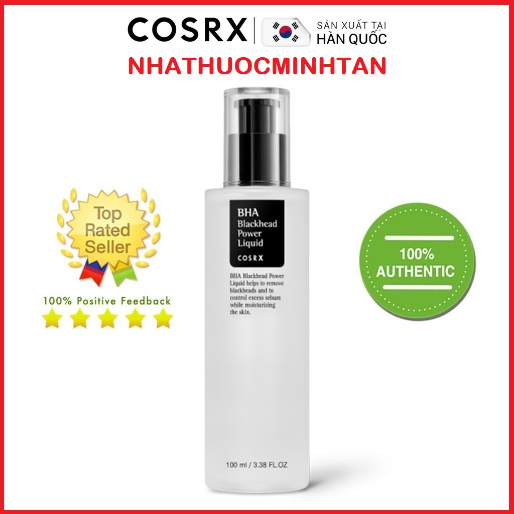 [Mã COS1904 giảm 8% đơn 300K] Tẩy Tế Bào Chết Hóa Học Cosrx BHA Blackhead Power Liquid Chính Hãng Mới Nhất