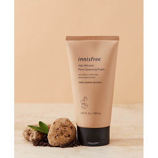 Sữa Rửa Mặt Innisfree Tro Núi Lửa Jeju Volcanic Pore Cleansing Foam 150ml