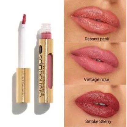 Son kem lì làm đầy môi GRANDE LIPS Hydraplump Liquid Liptick Semi - Matte