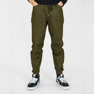 Quần Jogger Kaki ANFA Nam Lưng Thun Cao Cấp Phong Cách Chuẩn Hàn Quốc Màu Đen, Rêu JK01