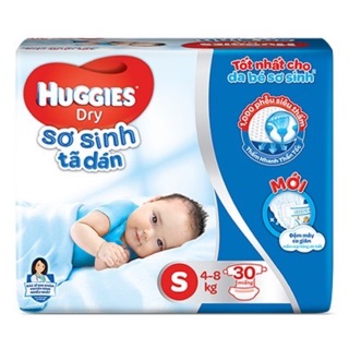 Tã dán sơ sinh Huggies S30