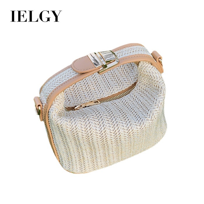 Túi xách nữ IELGY đan rơm thời trang Hàn Quốc