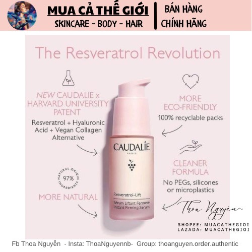 Kem dưỡng Caudalie Resveratrol-Lift giúp săn chắc da vùng mắt