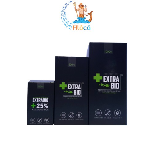 Vi sinh Extra Bio làm trong nước bể cá cảnh chai 250ml, 500ml, 1000ml