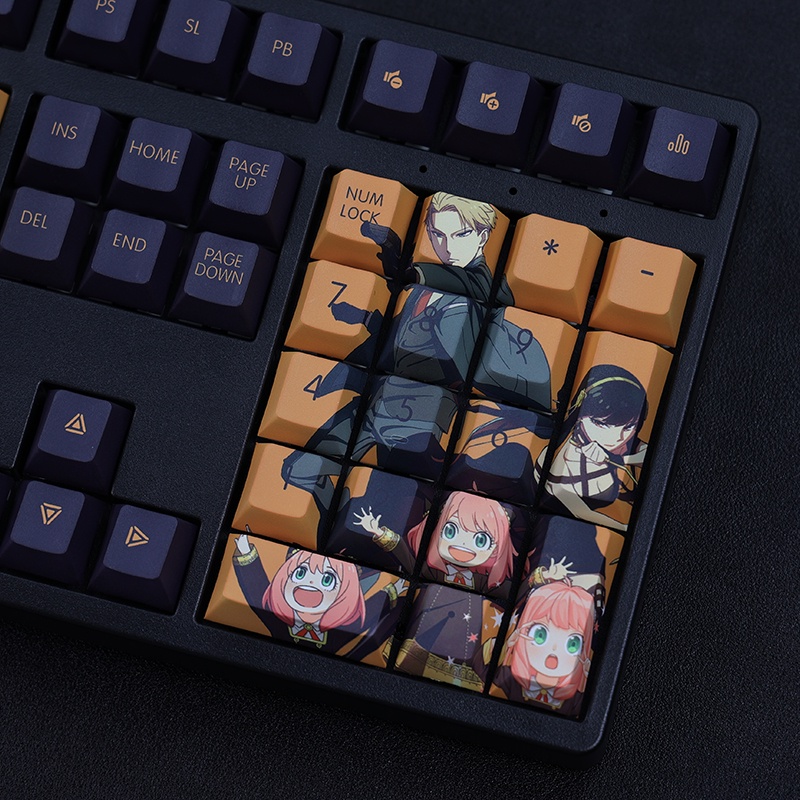 SPY × FAMILY Keycaps Cherry Profile Anime PBT Dye Sub Bàn phím cơ học Keycap