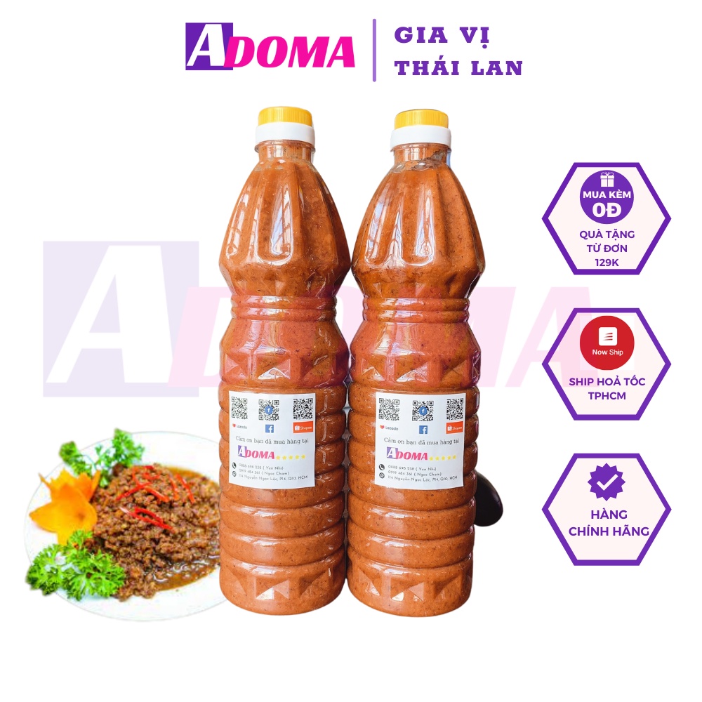 Mắm tép Ba Làng cốt nguyên chất 1 lít ADOMA để chưng thịt siêu ngon