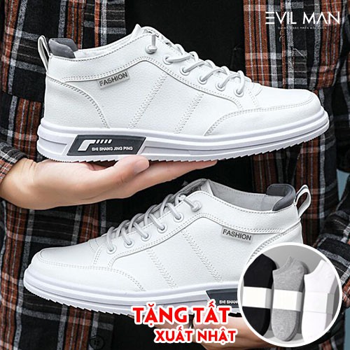 Giày thể thao, Giày sneaker nam EVIL SPORT 77 2 màu Trắng và Đen