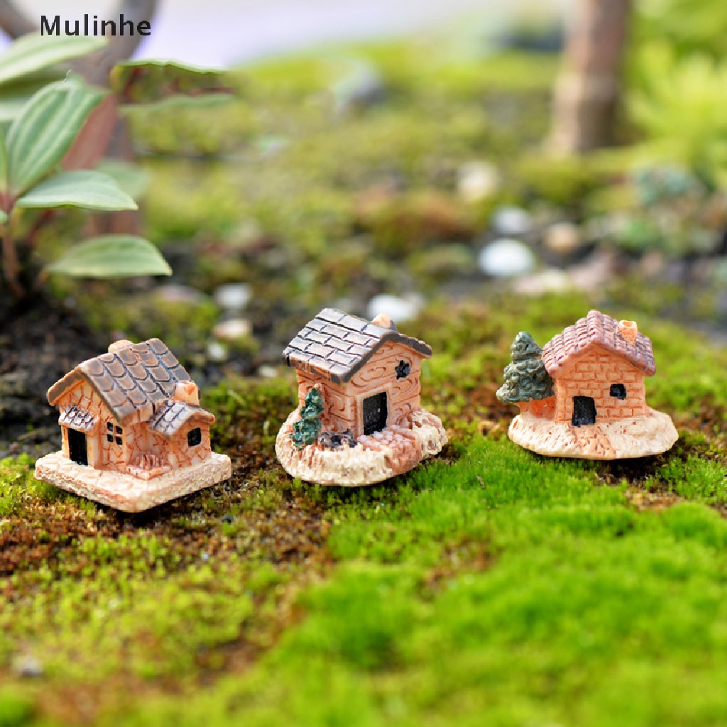 1 Mô Hình Ngôi Nhà Nhỏ Bằng Nhựa Resin Trang Trí Sân Vườn