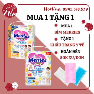 BỈM MERRIES NỘI ĐỊA NHẬT CỘNG MIẾNG ĐỦ SIZE NB96/S88/M68 dán/M64 quần