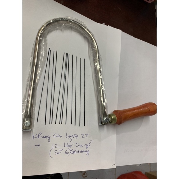 KHUNG CƯA LỌNG INOX 200mm + 12 Lưỡi CƯA