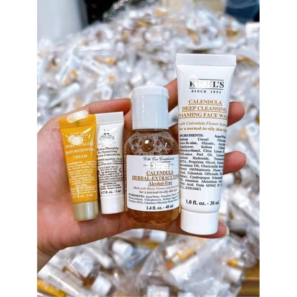 Sẵn Set Dưỡng Da Kiehls 4 món mini