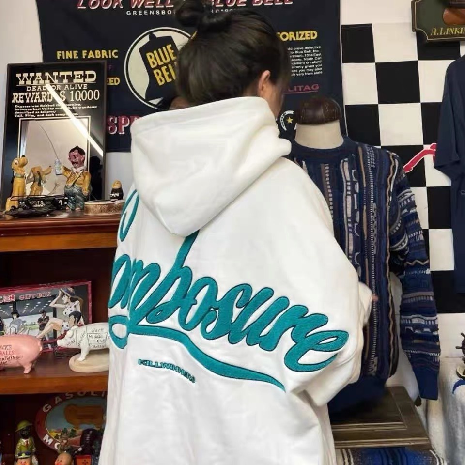 Áo hoddie compo RUBY HOUSE86 chất nỉ bông dầy, màu trắng trẻ trung, from to unisex