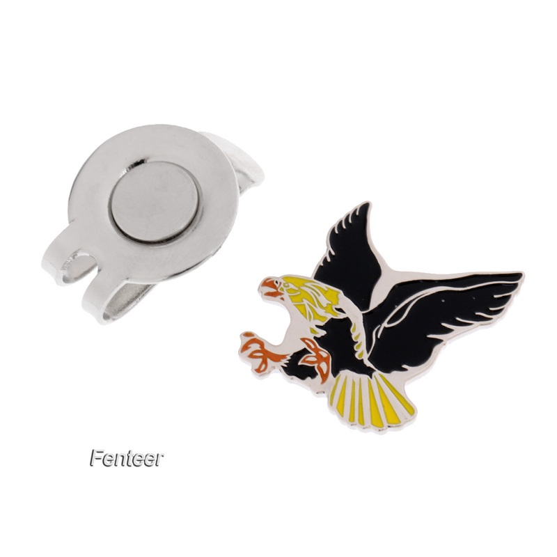 [FENTEER] Cool Eagle Alloy Golf Ball Marker Magnetic with Hat Clip Golfer Gift