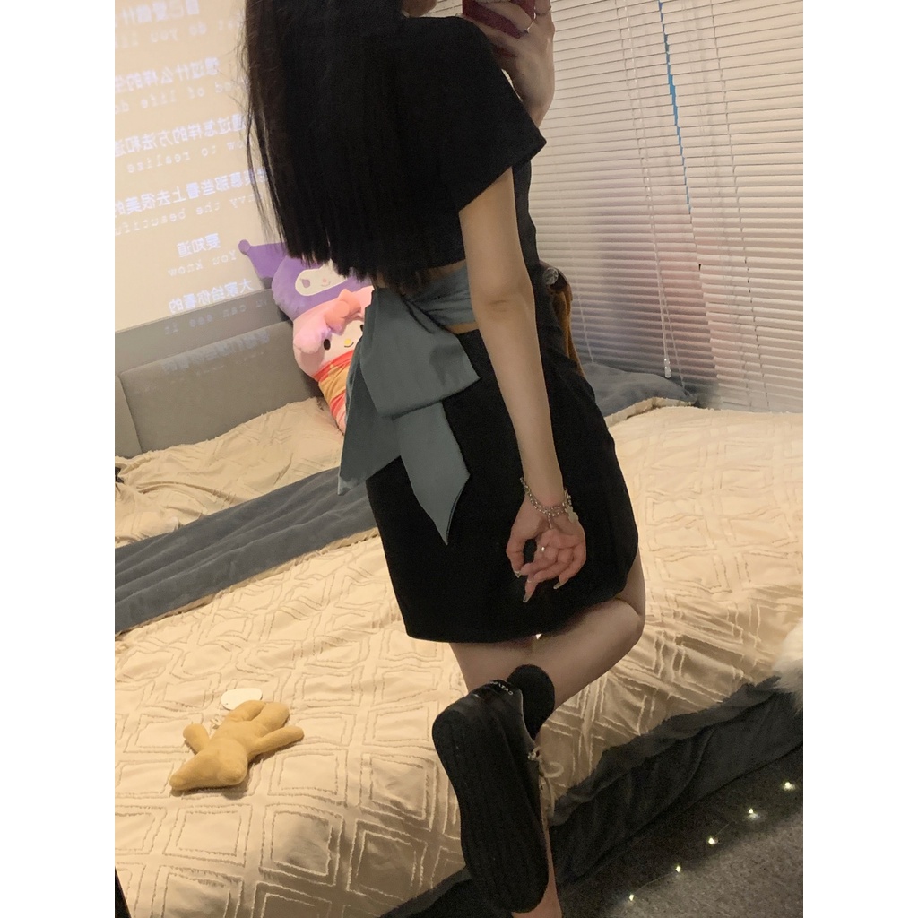 Đầm Dệt Kim Tay Ngắn Cổ POLO Dáng Ôm Họa Tiết Kẻ Sọc Thời Trang Hàn Quốc Quyến Rũ Cho Nữ