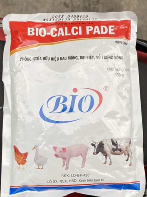 500G | BIO-CALCI PADE bổ sung canxi cho vật nuôi