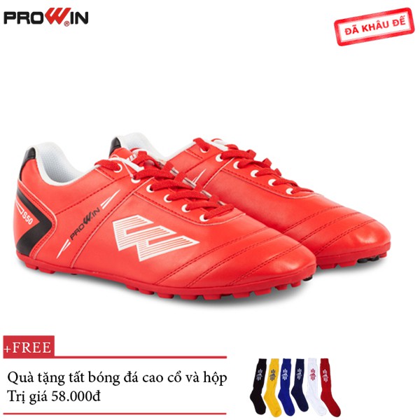 Giày đá bóng, Giày đá banh Prowin S50 trẻ em tặng kèm 1 đôi vớ - nhà phân phối chính từ hãng