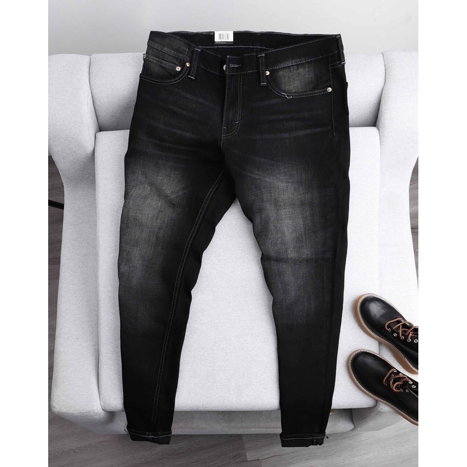 Quần Bò Dáng Suông Màu Mài