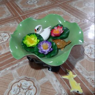 Bát thả hoa kèm đế