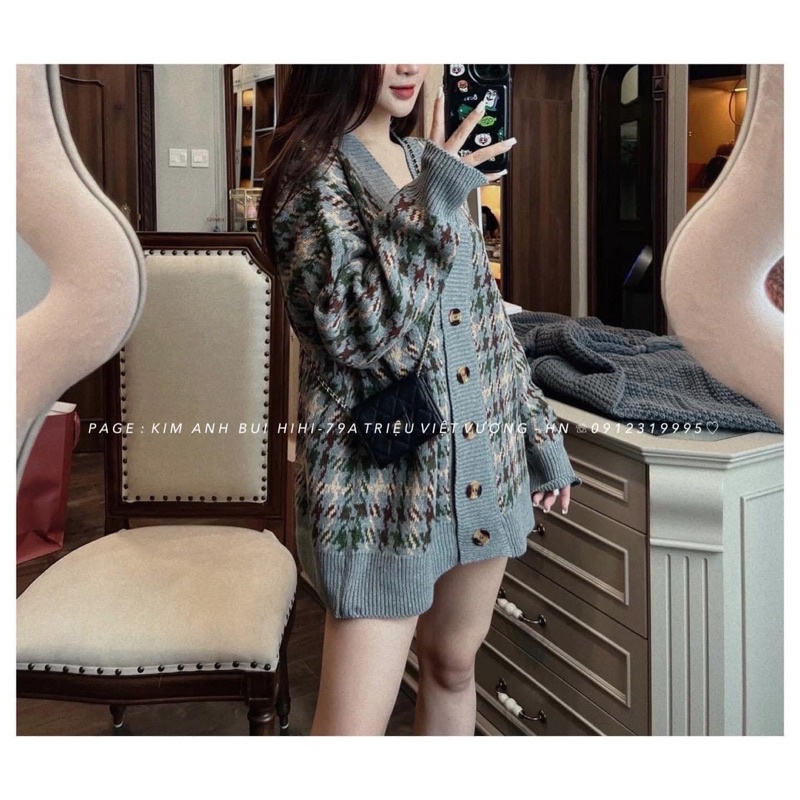 ÁO KHOÁC CDG KẺ ZICZAC XANH