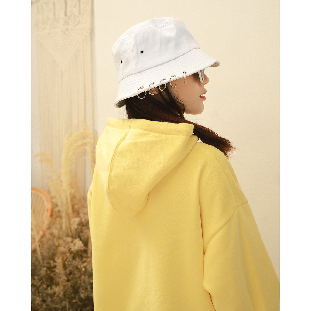 Áo Hoodie Thêu Logo Champion Sắc Nét Phía Trước-Chất Vải Nỉ Bông Cotton-Form Rộng Rãi Unisex Nam Nữ-Màu Vàng Nhạt | BigBuy360 - bigbuy360.vn