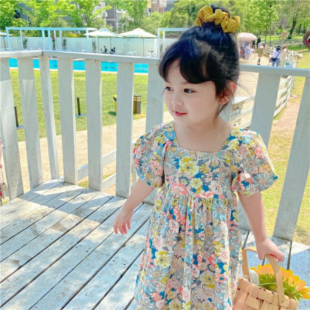 ĐẦM XOÈ HOA VÀNG HỒNG CHÉO LƯNG