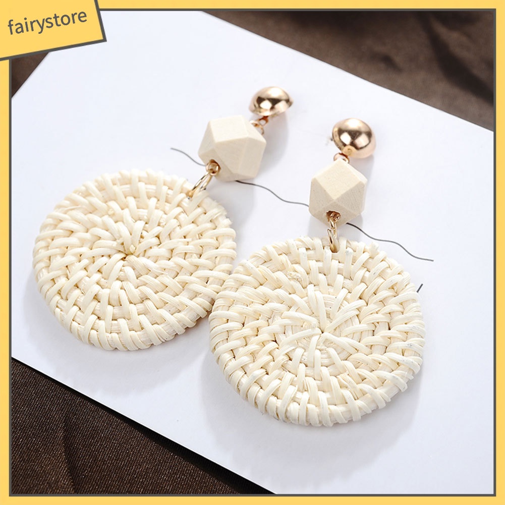 Khuyên tai hình tròn phong cách Bohemian thời trang cho nữ