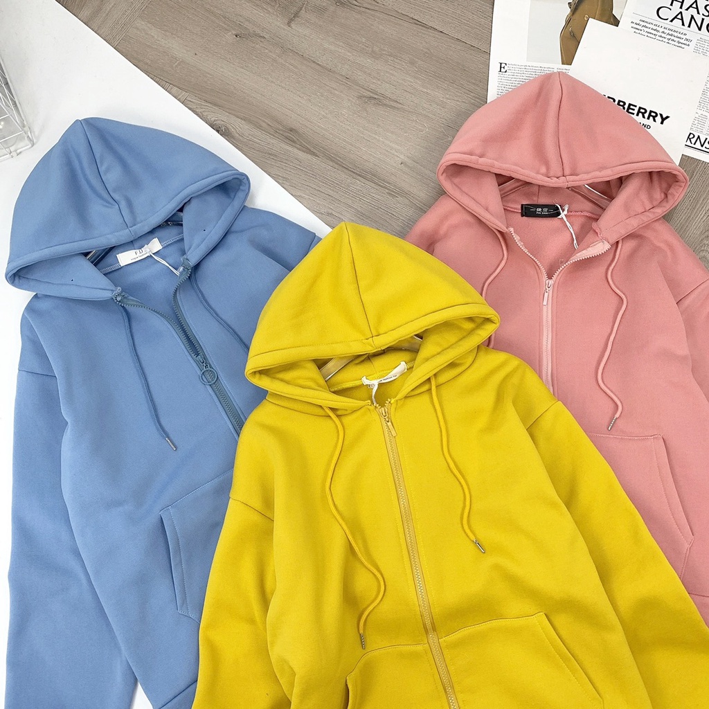 [SWEATER NỮ] Áo Hoodie Nhiều Màu, Áo Khoác Nỉ Da Cá Dày Dặn | BigBuy360 - bigbuy360.vn