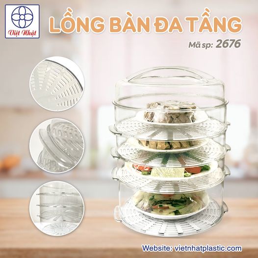 LỒNG BÀN ĐA TẦNG 2676 - Nhựa Việt Nhật