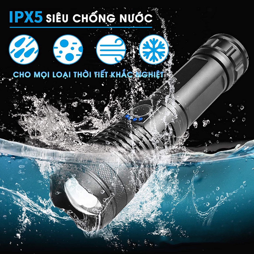 [XHP50] Đèn pin siêu sáng chất lượng cao - Sản phẩm chính hãng - Đèn pin cầm tay siêu đẹp